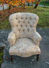 Victorian Style Button Backed Armchair