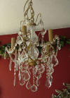 Small Gold French Chandelier