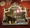 White Overmantle Mirror